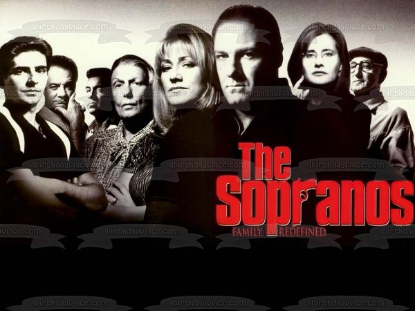 The Sopranos Family Redefined Tony Soprano Jennifer Melfi Edible Cake Topper Image ABPID27099 Online now