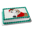 Holiday Spirit Hound Edible Cake Topper Image ABPID50458 Online