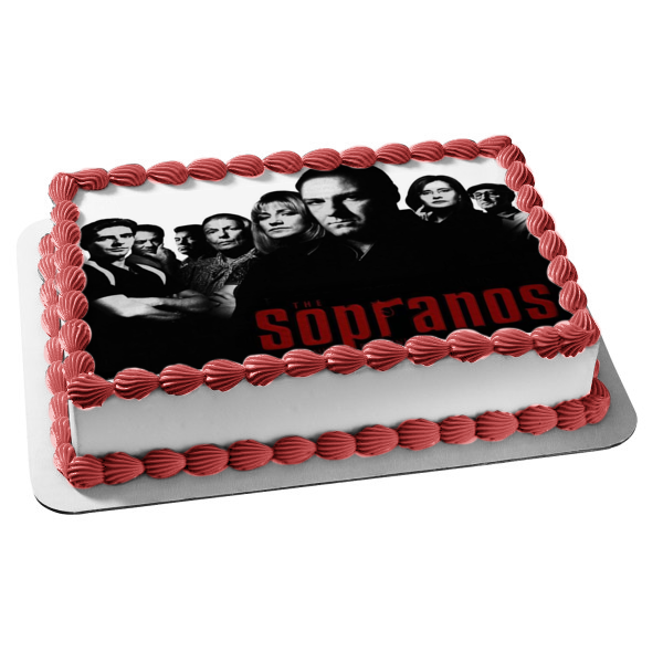 The Sopranos Family Redefined Tony Soprano Jennifer Melfi Livia Soprano Patsy Parisi Edible Cake Topper Image ABPID27102 Supply