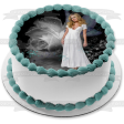 True Blood Sookie White Fairy Wings White Rose Edible Cake Topper Image ABPID27005 Sale