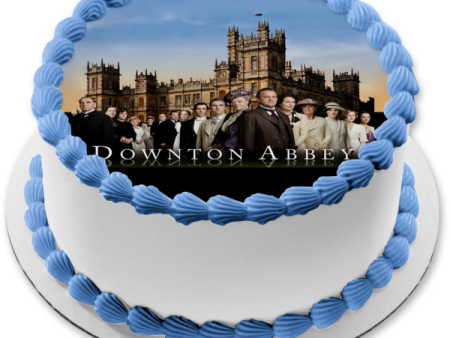 Downtown Abbey Highclere Castle Robert Crawley Edith Pelham Edible Cake Topper Image ABPID50434 Online