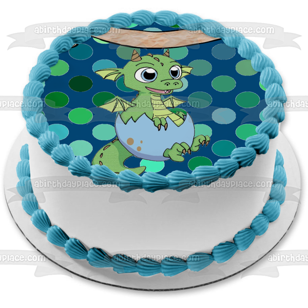 Baby Dragon Baby Shower 1st Birthday Edible Cake Topper Image ABPID50298 Online now