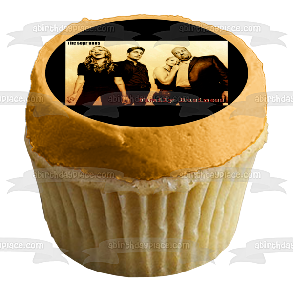 The Sopranos Family Business Tony Soprano Christopher Moltisanti Adriana La Cerva Edible Cake Topper Image ABPID27101 Discount