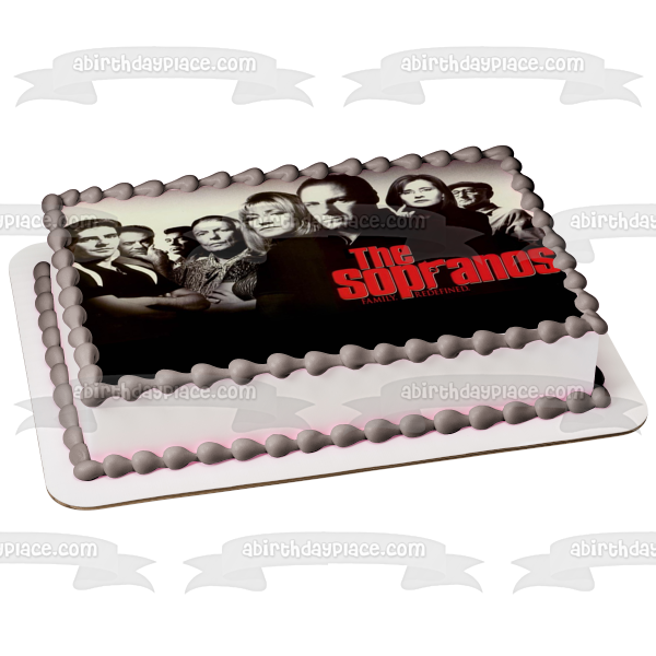 The Sopranos Family Redefined Tony Soprano Jennifer Melfi Edible Cake Topper Image ABPID27099 Online now