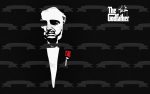 The Godfather Vito Corleone Black and White Red Rose Edible Cake Topper Image ABPID27131 For Sale