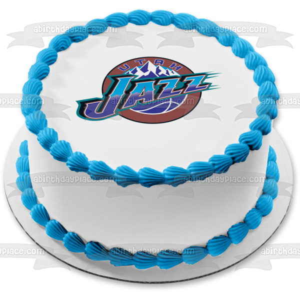 Utah Jazz Basketball Logo NBA Edible Cake Topper Image ABPID28066 For Discount