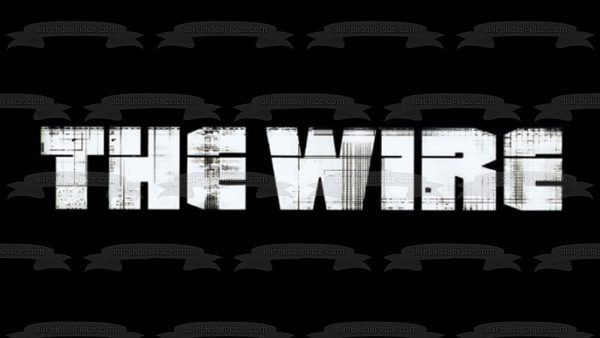 The Wire Logo Black Background Edible Cake Topper Image ABPID27096 Discount