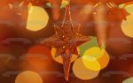 Christmas Ornament Gold Glitter Star Edible Cake Topper Image ABPID50575 Online Sale