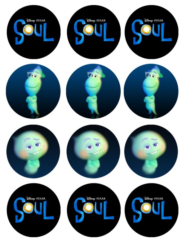 Soul Movie Disney Pixar 22 Joe 12 Sheet Edible Cupcake Topper Images ABPID50523 Hot on Sale