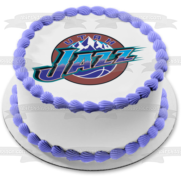 Utah Jazz Basketball Logo NBA Edible Cake Topper Image ABPID28066 For Discount