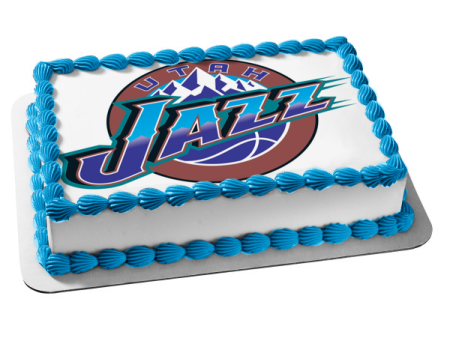 Utah Jazz Basketball Logo NBA Edible Cake Topper Image ABPID28066 For Discount