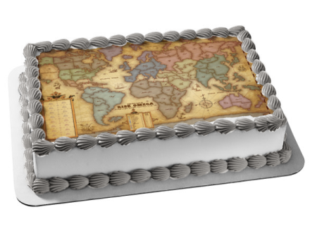 Risk Game Board Map Countries Classic Game Family Game Night Edible Cake Topper Image ABPID50394 For Discount