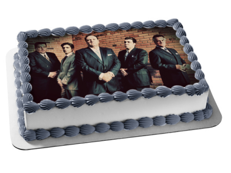 The Sopranos Tony Soprano Paulie Gualtieri Silvio Dante Big Bonpensiero Christopher Moltisanti Edible Cake Topper Image ABPID27104 Supply