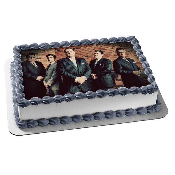 The Sopranos Tony Soprano Paulie Gualtieri Silvio Dante Big Bonpensiero Christopher Moltisanti Edible Cake Topper Image ABPID27104 Supply