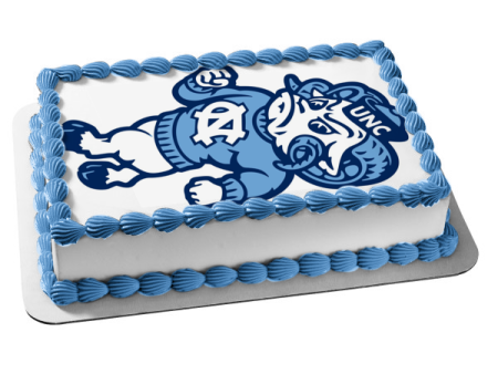 University of North Carolina Tar Heels Logo NCAA Mascot Remeses Edible Cake Topper Image ABPID27806 Supply