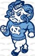 University of North Carolina Tar Heels Logo NCAA Mascot Remeses Edible Cake Topper Image ABPID27806 Supply