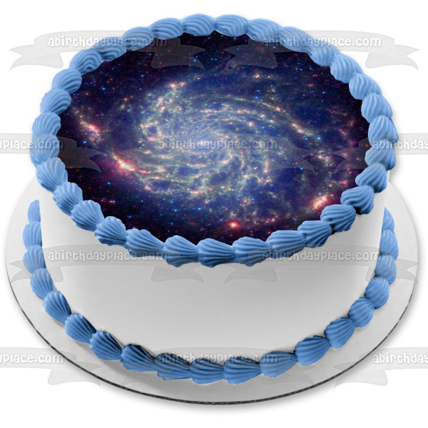 Pinwheel Galaxy Constellation Ursa Major Edible Cake Topper Image ABPID50301 Online