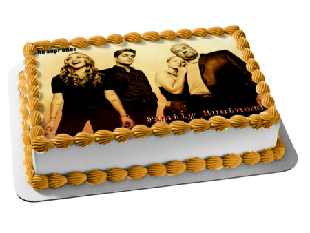 The Sopranos Family Business Tony Soprano Christopher Moltisanti Adriana La Cerva Edible Cake Topper Image ABPID27101 Discount