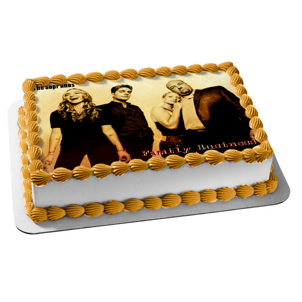 The Sopranos Family Business Tony Soprano Christopher Moltisanti Adriana La Cerva Edible Cake Topper Image ABPID27101 Discount