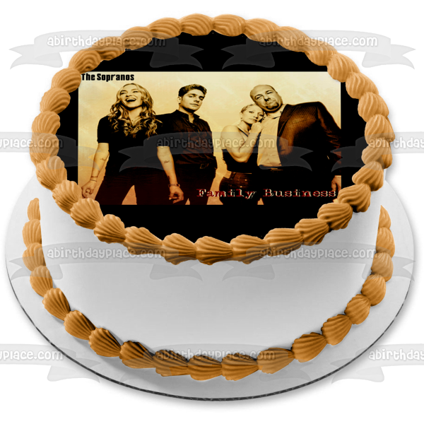 The Sopranos Family Business Tony Soprano Christopher Moltisanti Adriana La Cerva Edible Cake Topper Image ABPID27101 Discount