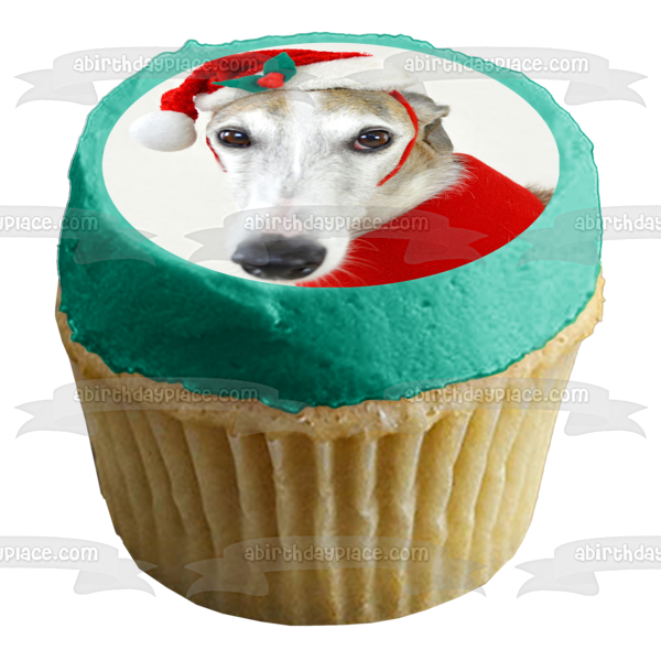 Holiday Spirit Hound Edible Cake Topper Image ABPID50458 Online