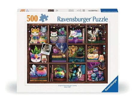 Cubby Cats and Succulents  (500 pc Puzzle) Cheap