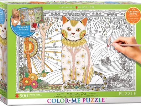 Color Me Puzzle Magical Cat 500Pc Fashion