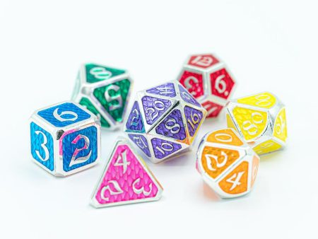 7 Piece RPG Set - Celebrate Pride 2021 Drakona Rainbow Hot on Sale