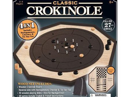 Classic Crokinole 4 In 1 Cheap