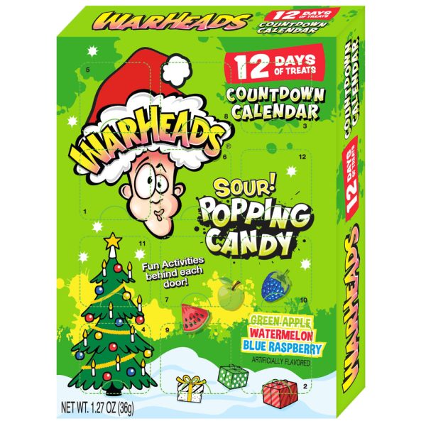 Warheads Sour Popping Candy Countdown Calendar on Sale