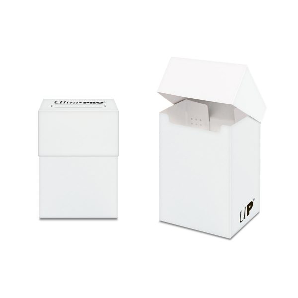 Ultra Pro 80+ Card Deck Box: White For Sale