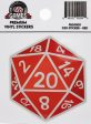 D20 Sticker Red Online Sale