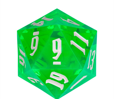 55mm Titan D20 - Sharp Edge Transparent Green Fashion