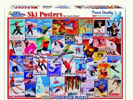 Ski Poster 1000 Piece Puzzle Cheap