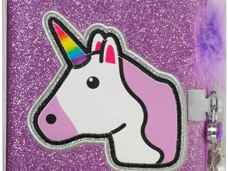 Unicorn Glitter Locking Journal Cheap