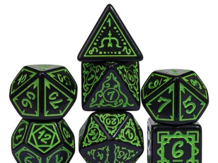 Cryptic Knots: Verdant RPG Dice Set Online now