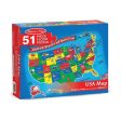 U.S.A. (United States) Map Floor Puzzle - 51 Pieces Supply