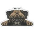 StickerYou - Ruff Life Pug Peeker Fashion