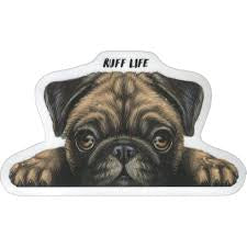 StickerYou - Ruff Life Pug Peeker Fashion