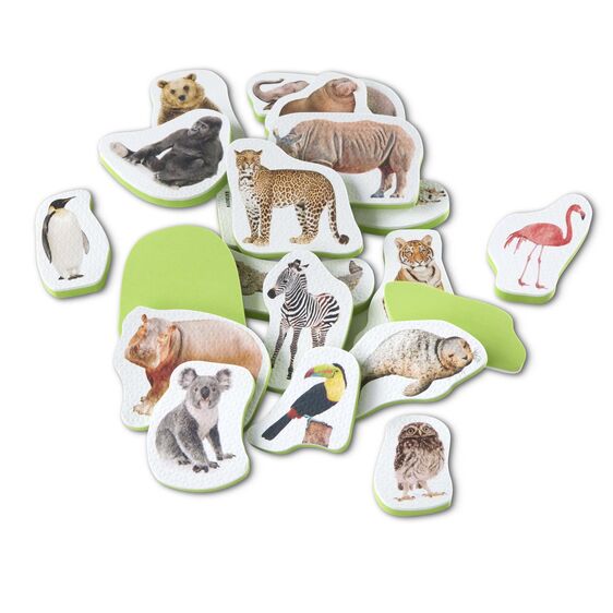 Tub Stickables - Wild Animals Soft Shapes Bath Toy on Sale