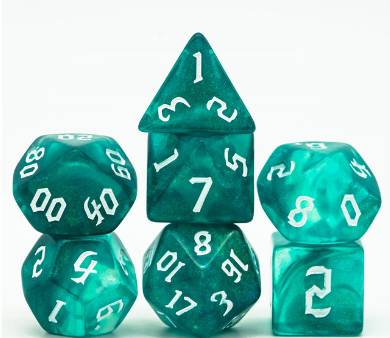 Ocean Elemental RPG Dice Set on Sale