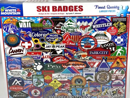 Ski Badges 1000pc Puzzle Online Hot Sale