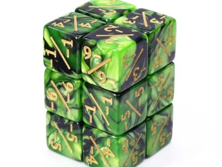 -1 -1 Green & Black Counters for Magic - set of 8 Discount