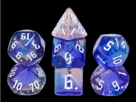 Glimmer Night RPG Dice Set Sale